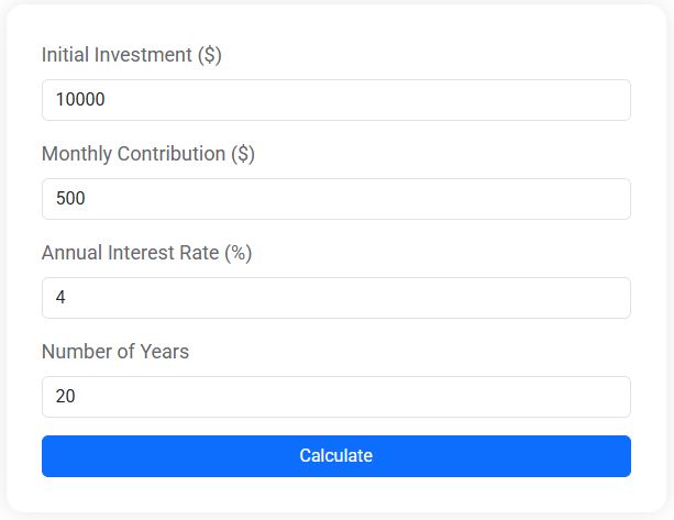 Compound Interest Calculator